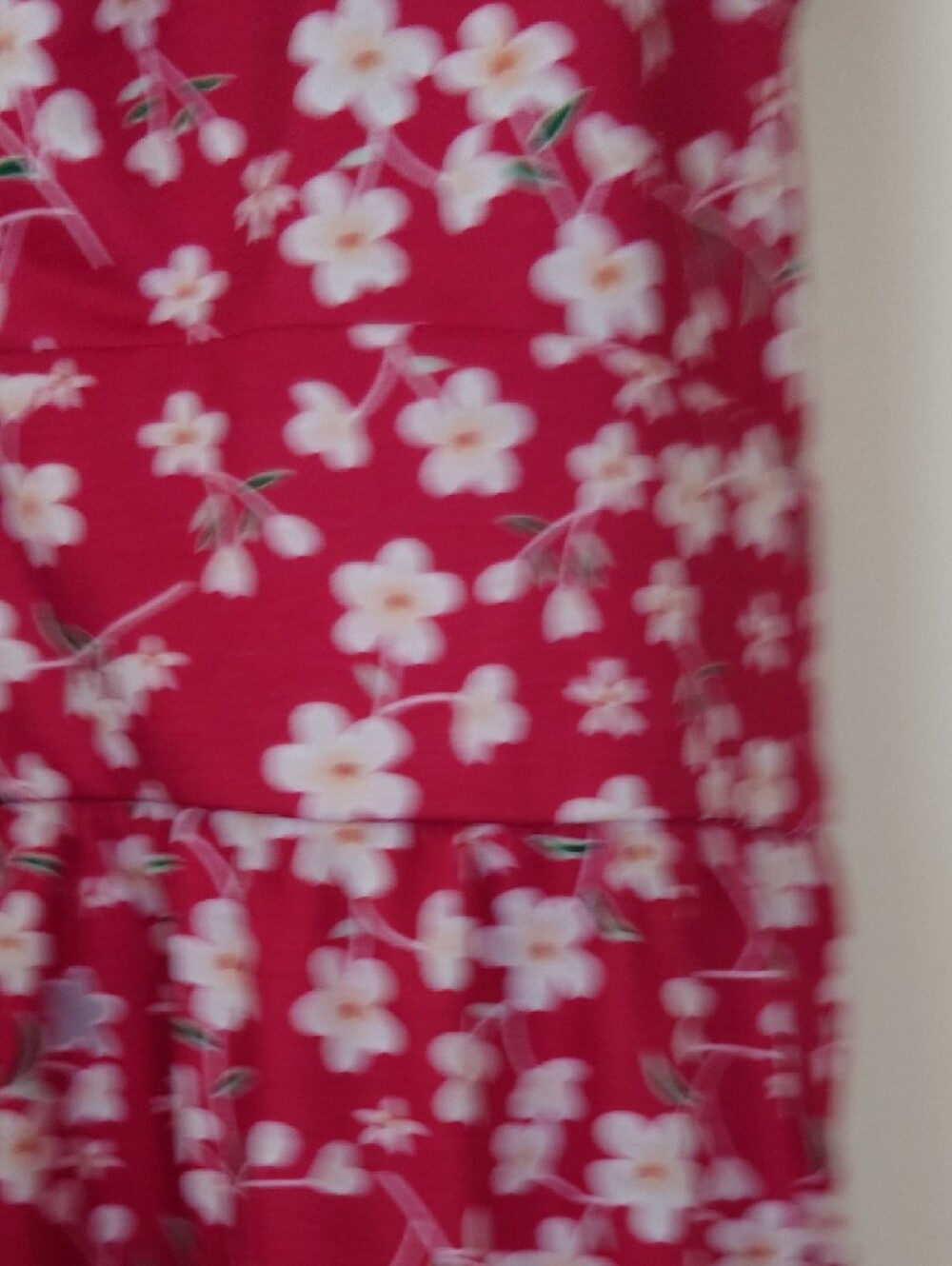 Red Floral Faux Tie-Front Sundress - Picture 4 of 6